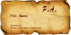 Pál Ámon névjegykártya
